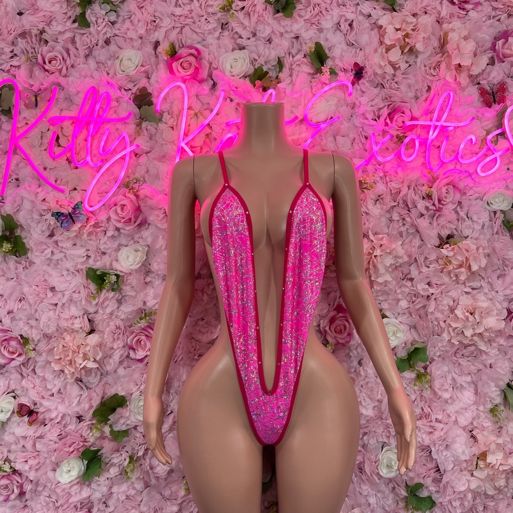 Exotic Dancewear One Piece Pink